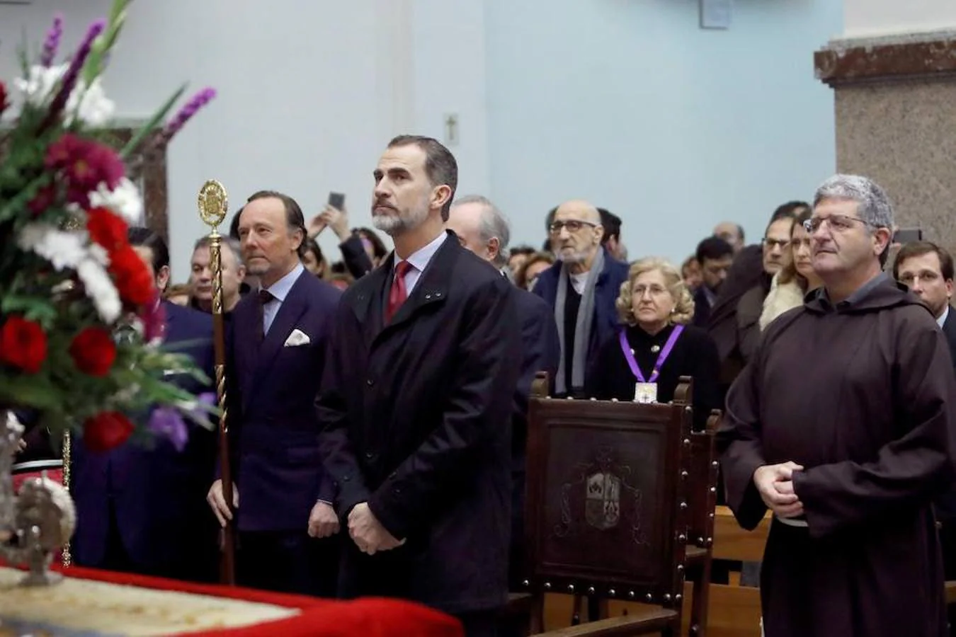 La visita de Don Felipe a la Basílica de Jesús de Medinaceli en Madrid, en imágenes. 