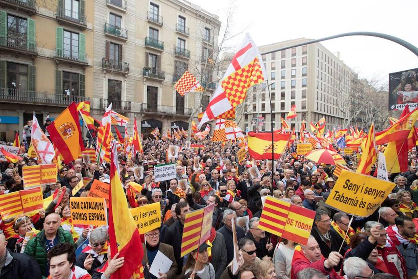 Las mejores imágenes de la manifestación de los defensores de Tabarnia