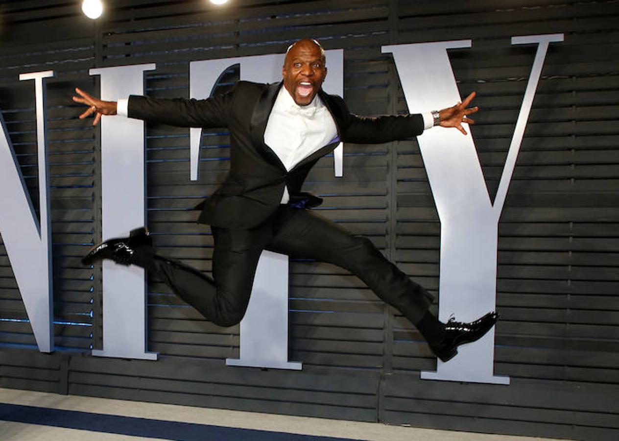 El actor Terry Crews a su llegada a la fiesta organizada por la revista «Vanity Fair». 