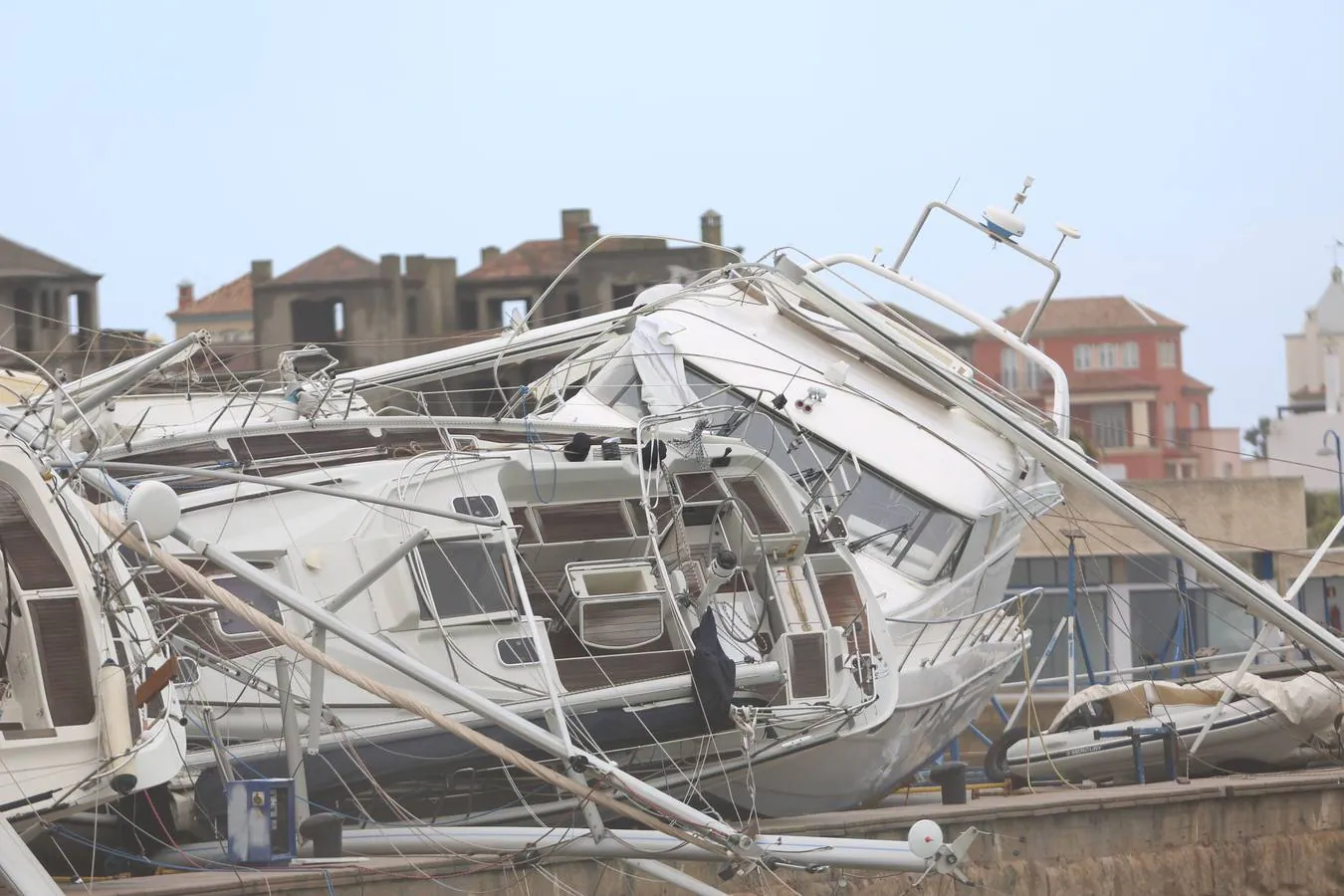 Tornado en Puerto Sherry: «Nos salvamos por segundos. Vibró todo»