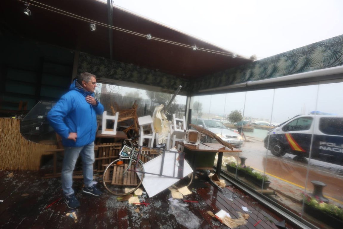 Así está Puerto Sherry después del tornado
