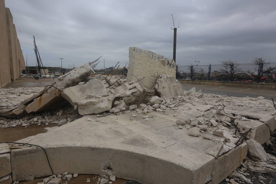 Así está Puerto Sherry después del tornado