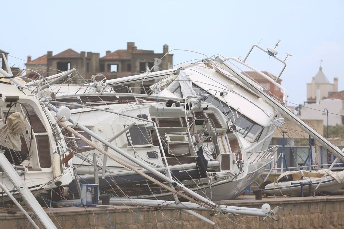 Así está Puerto Sherry después del tornado