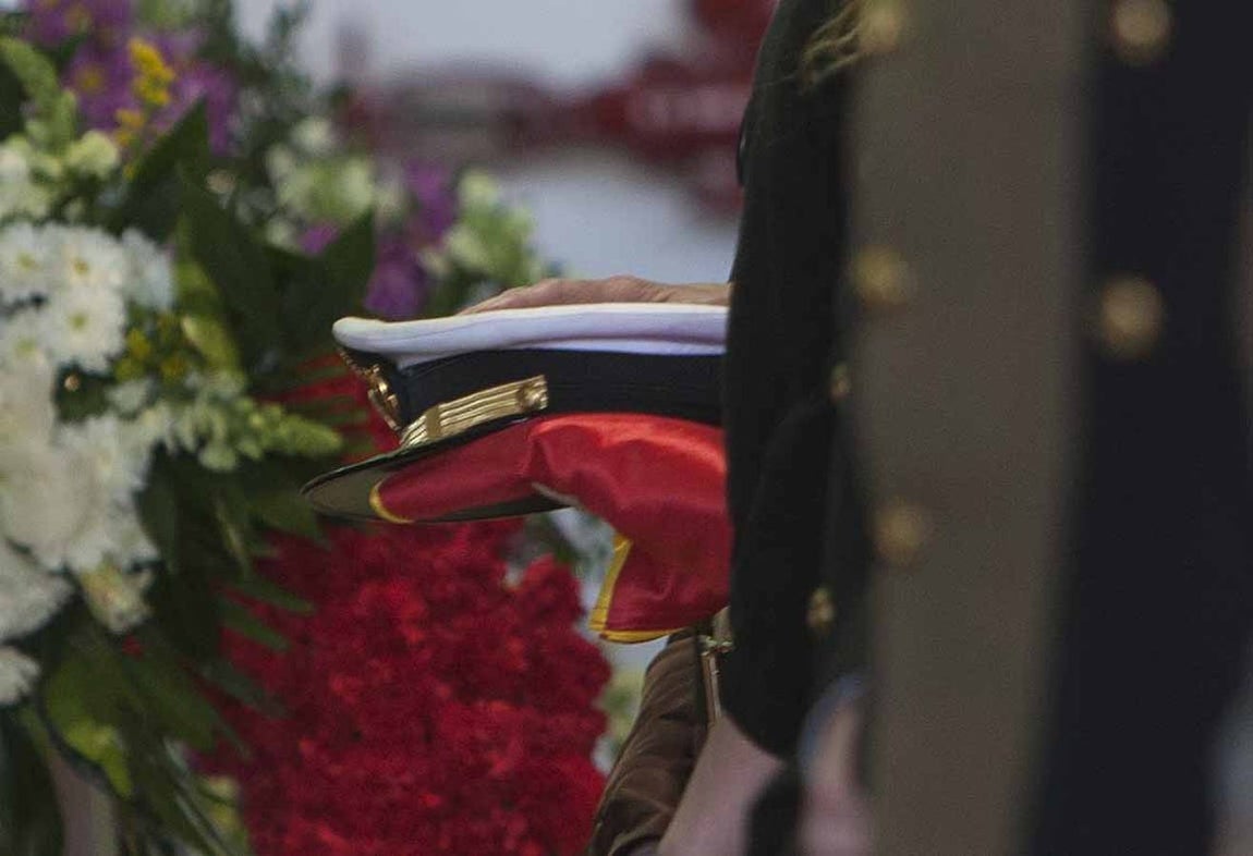 Honras fúnebres por el capitán de fragata Javier Montojo