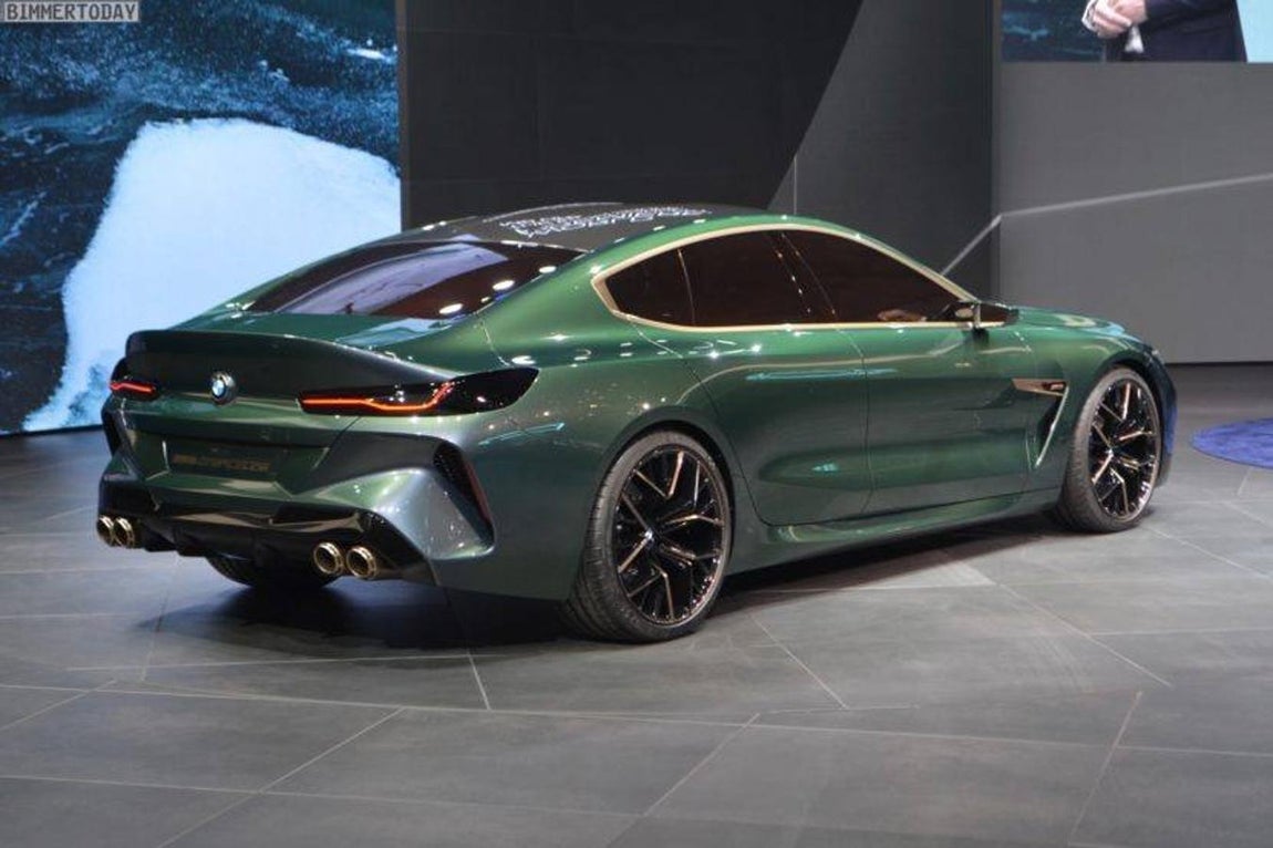 El llamativo exterior del BMW M8 Gran Coupé Concept combina los valores esenciales de BMW M y revela una faceta nueva y emocionante de BMW M. 