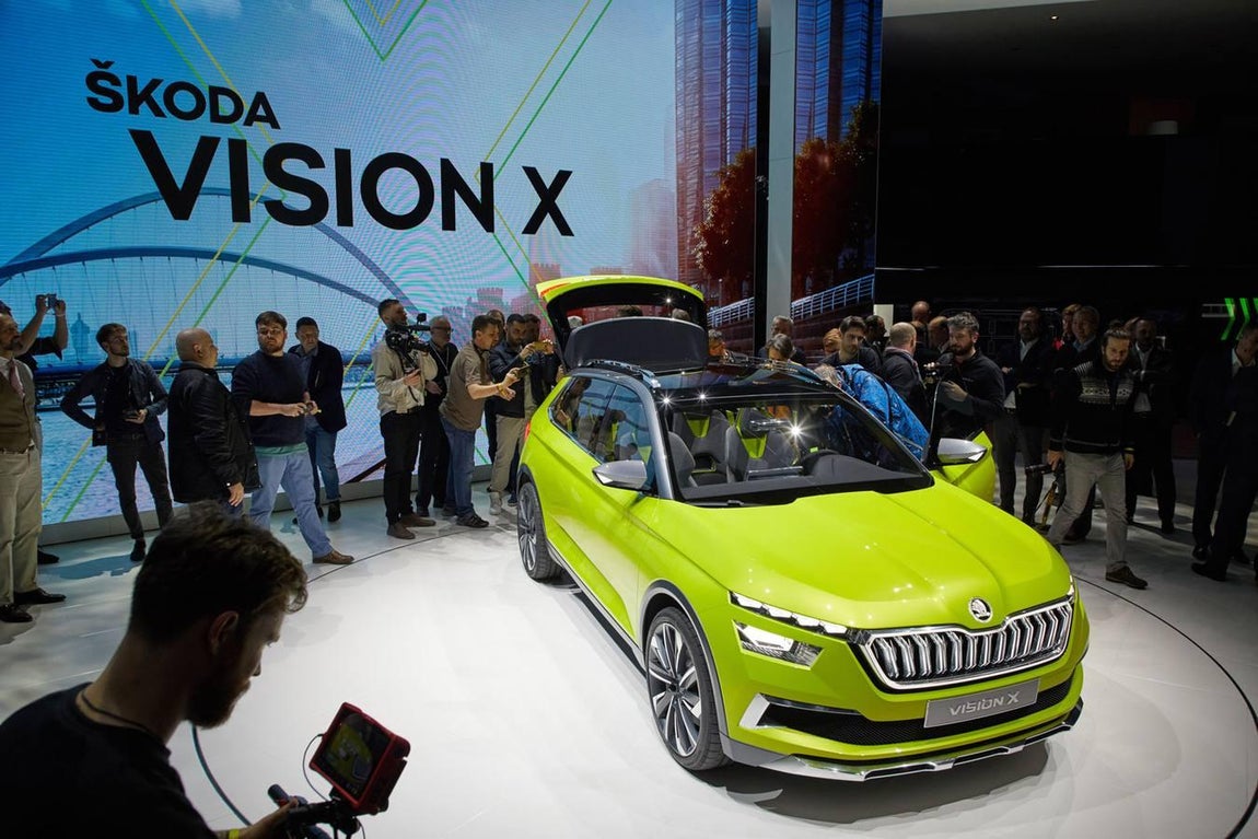 El VisionX de Skoda ofrece un adelanto de los futuros avances en la gama de modelos de la marca. 