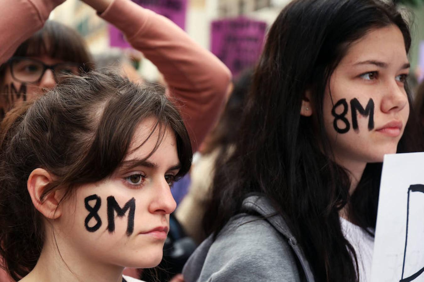 Concentración del Día Internacional de la Mujer en Málaga.. 