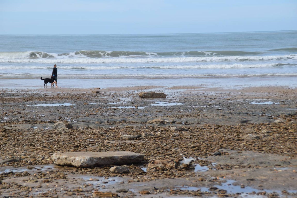 FOTOS: Así ha quedado la playa de Camposoto en San Fernando
