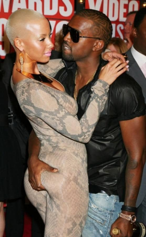 Kanye West y Amber Rose. 