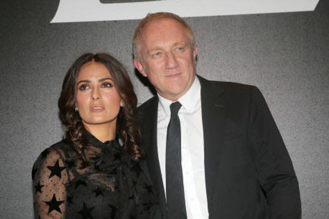 Salma Hayek y Francois-Henri Pinault. 