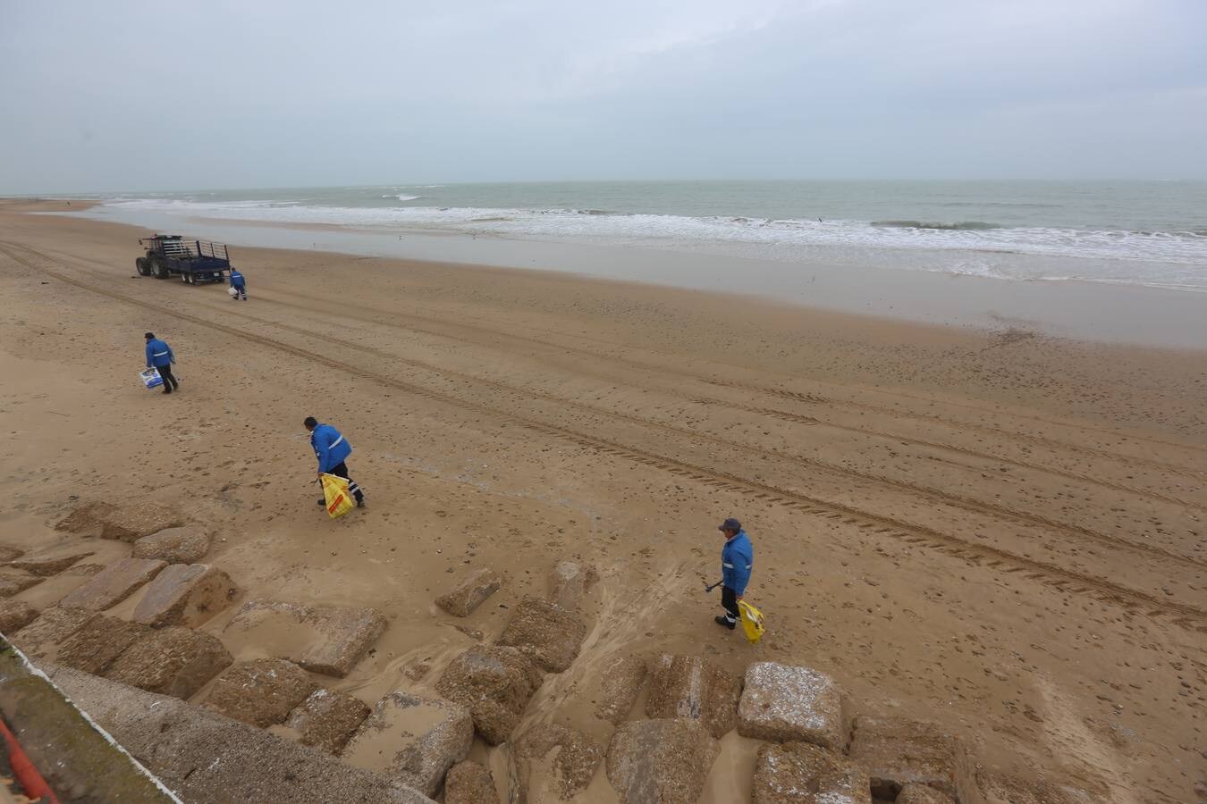FOTOS: Así han quedado las playas de Chipiona