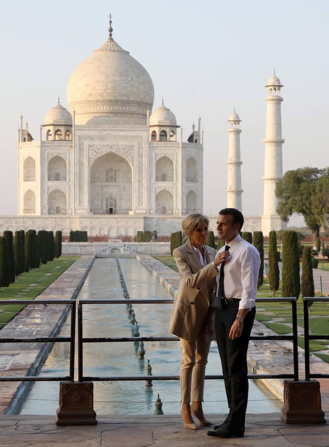 Brigitte y Emmanuel Macron. 