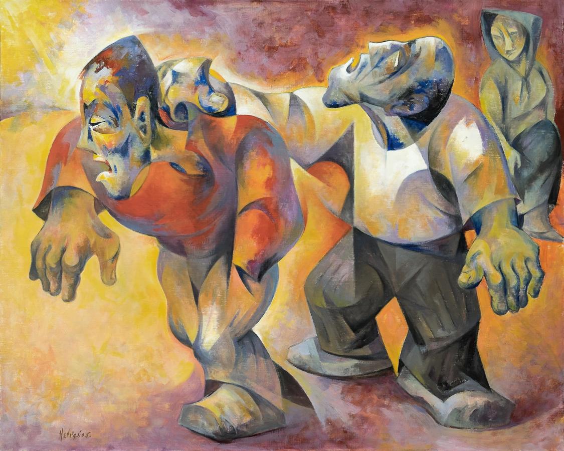 José Herreros, en el Museo Municipal de Alcázar de San Juan