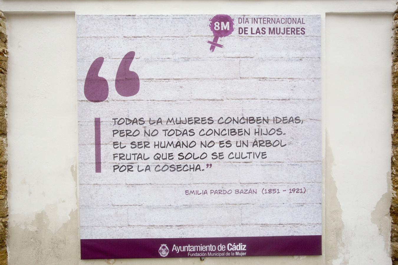 Las 14 frases feministas que difunde el Ayuntamiento de Cádiz