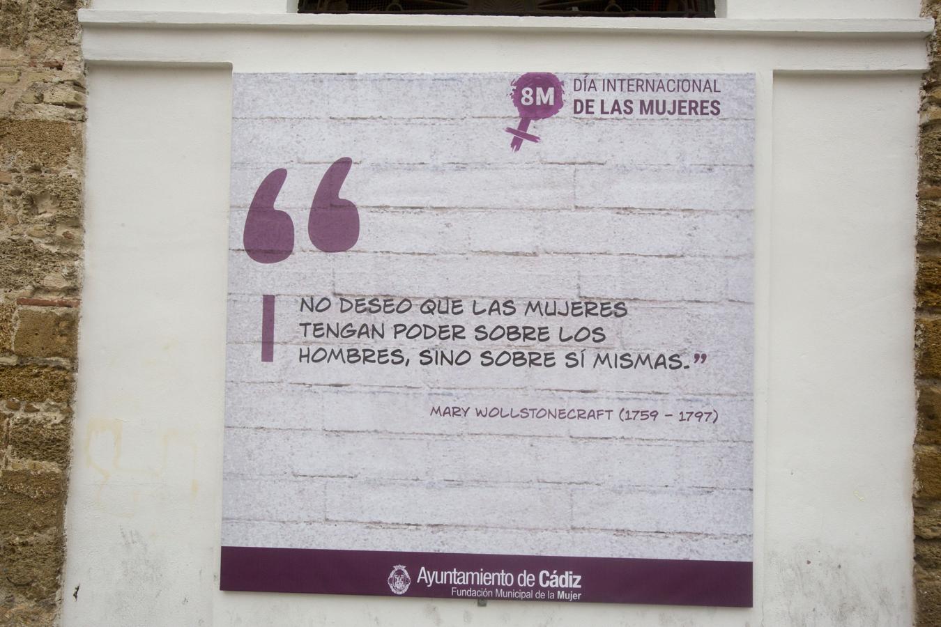 Las 14 frases feministas que difunde el Ayuntamiento de Cádiz