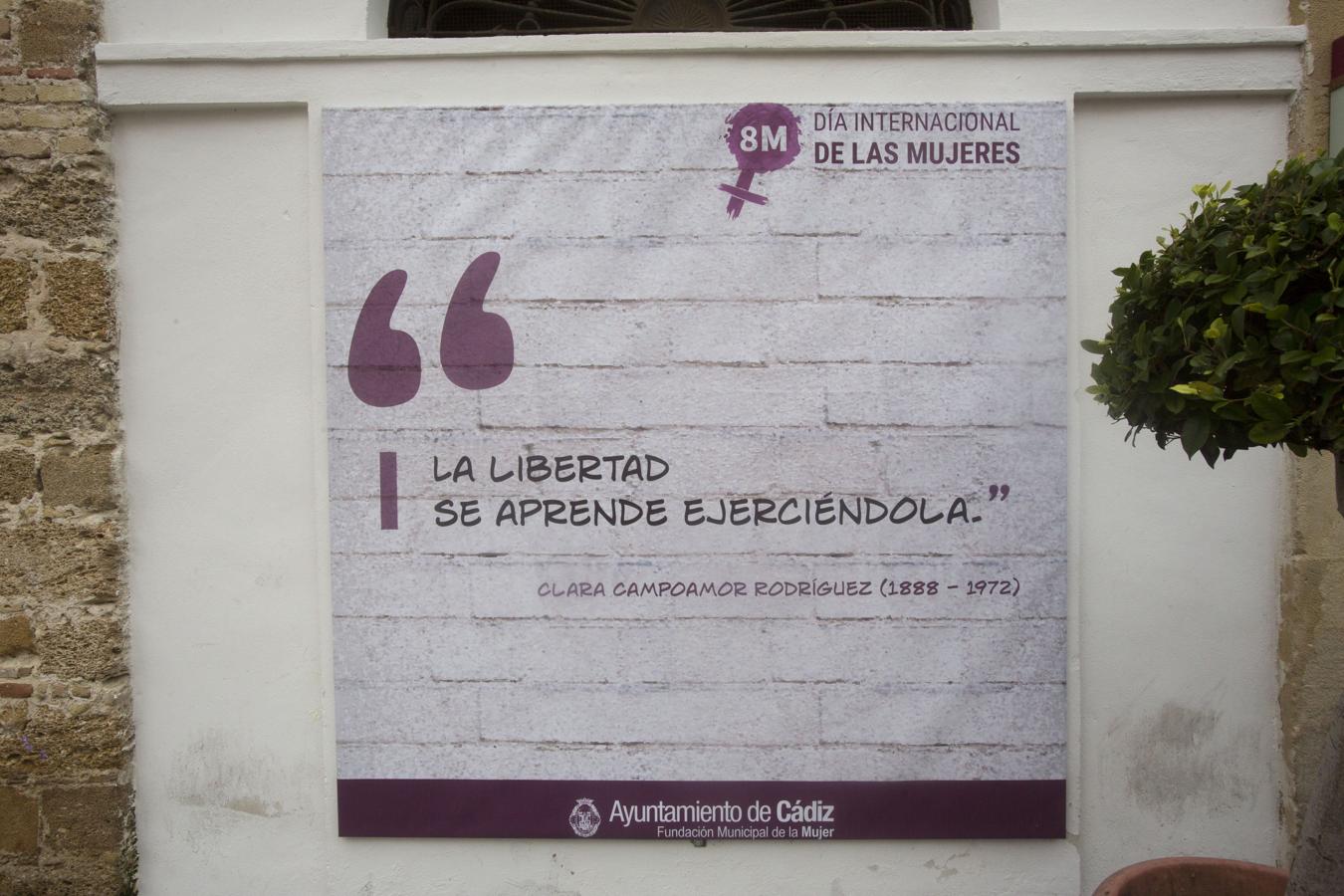 Las 14 frases feministas que difunde el Ayuntamiento de Cádiz