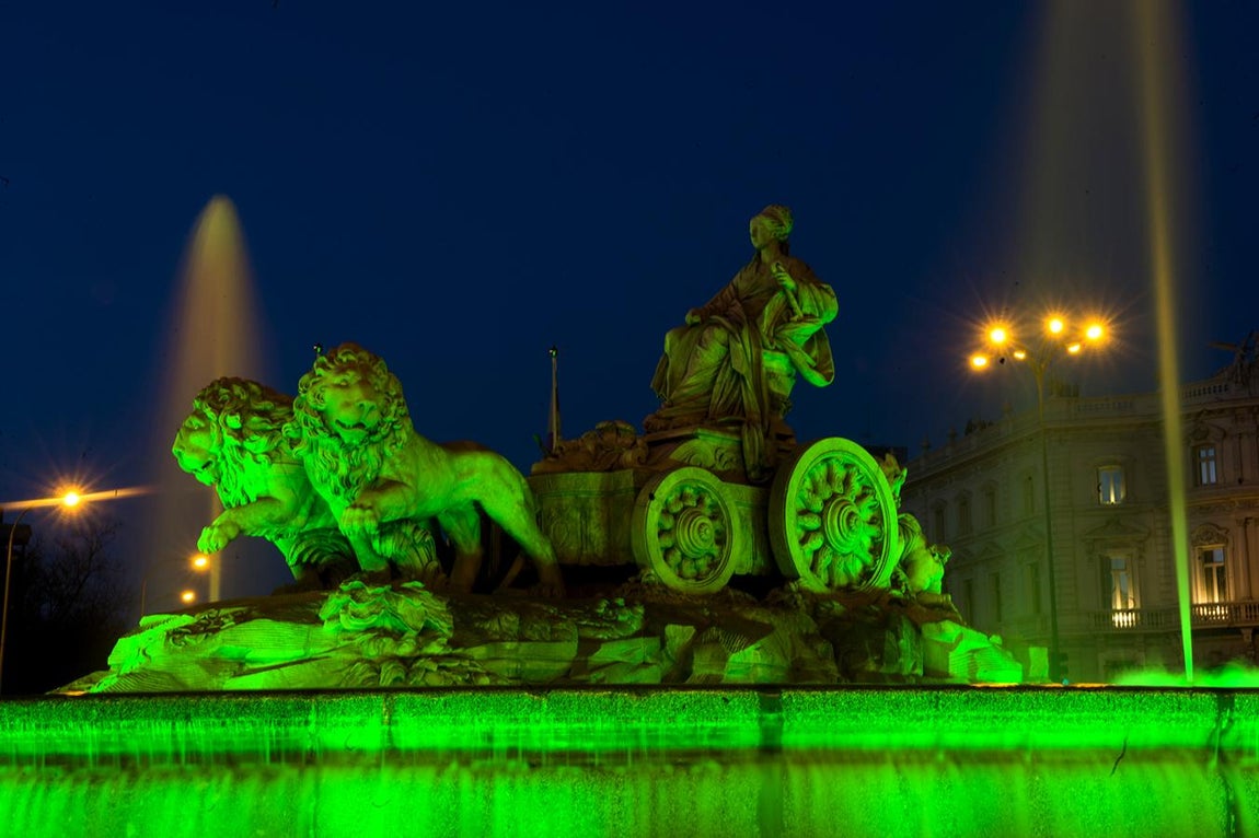 Fuente de la Diosa Cibeles, en Madrid. 