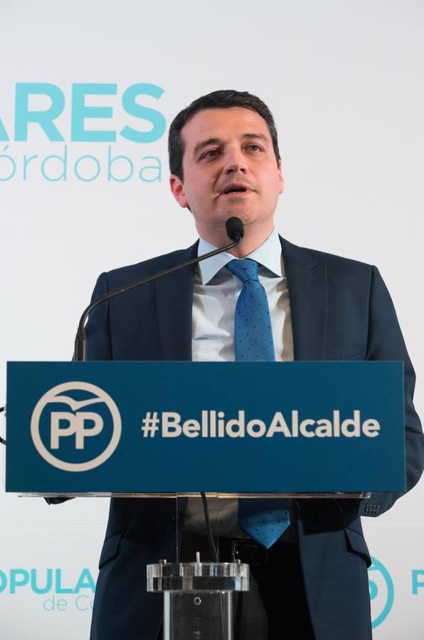 El primer acto de José María Bellido como candidato a la Alcaldía de Córdoba, en imágenes