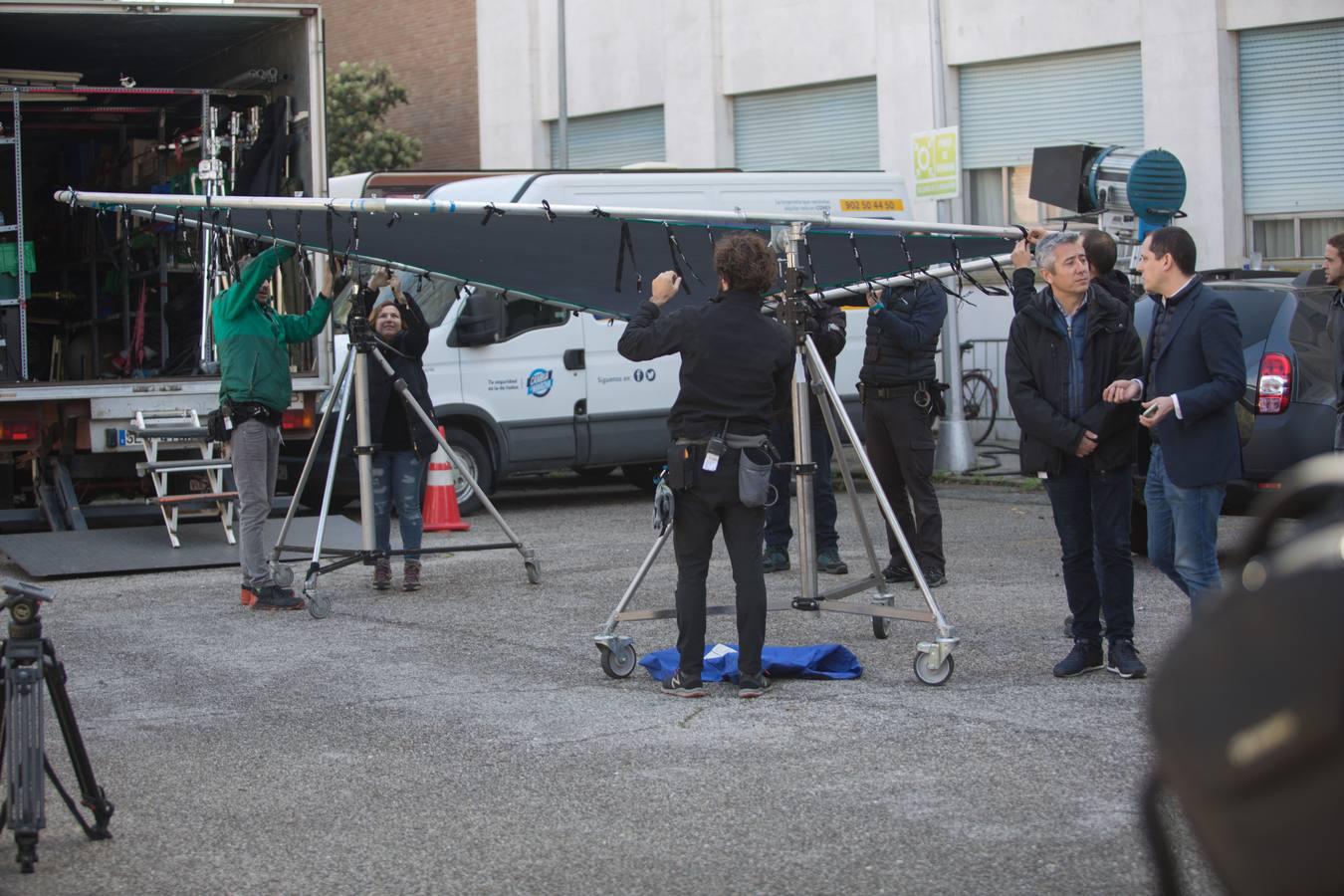 José Coronado rueda una película en Sevilla