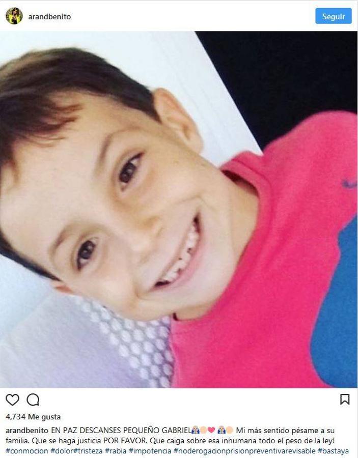 Arantxa de Benito. La empresaria Arantxa de Benito pidió a través de su perfil de Intagram «que caiga sobre esa inhumana todo el peso de la ley».