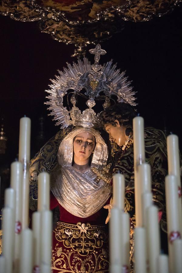 Los via crucis de la Sangre y Nazareno de Córdoba se quedan en sus iglesias, en imágenes