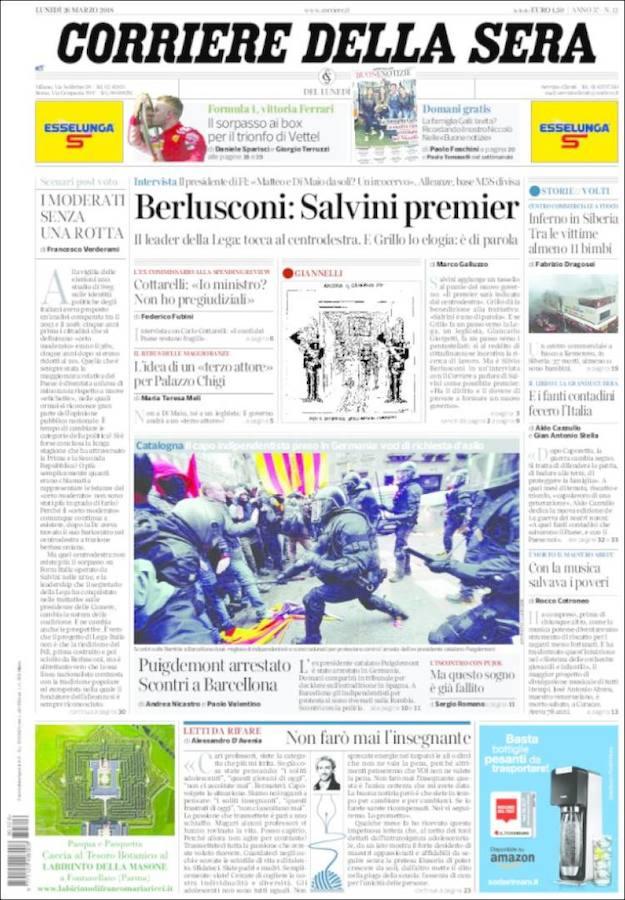 En imágenes, la prensa internacional no se apiada de Puigdemont