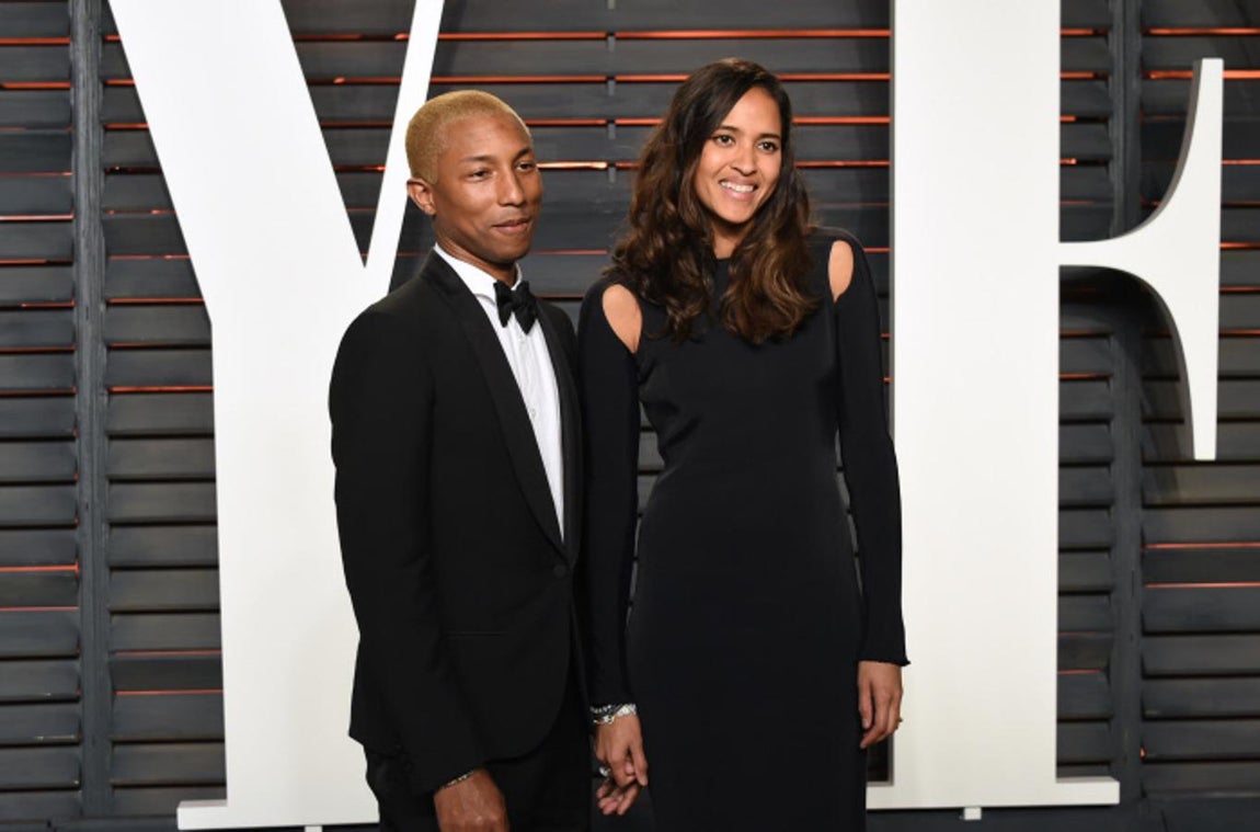 Pharrell Williams y Helen Lasichanh. 