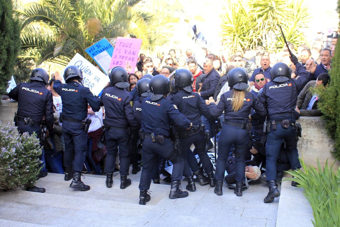 La protesta de los agricultores por la plaga de conejos, en imágenes