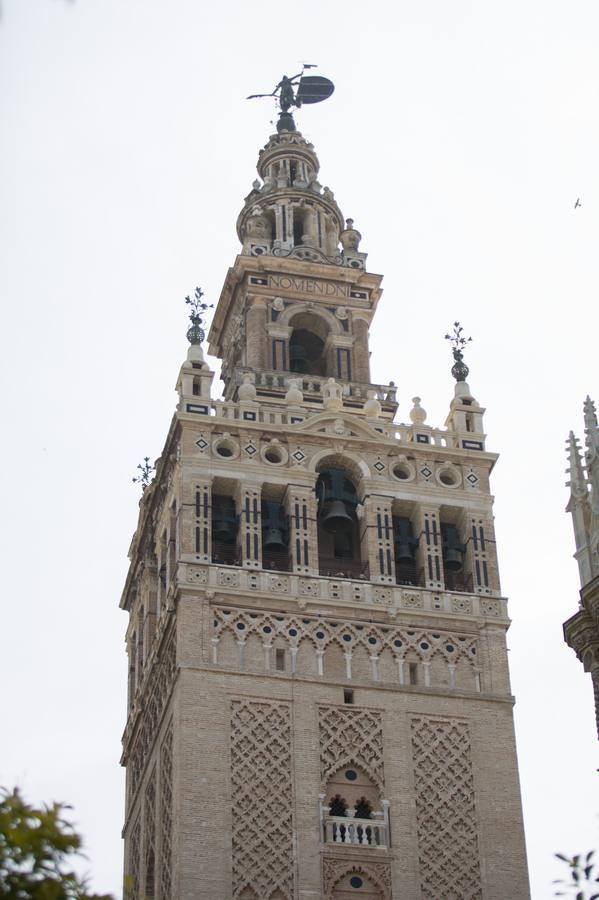 Los colores de la Giralda, un viaje del rojo al blanco