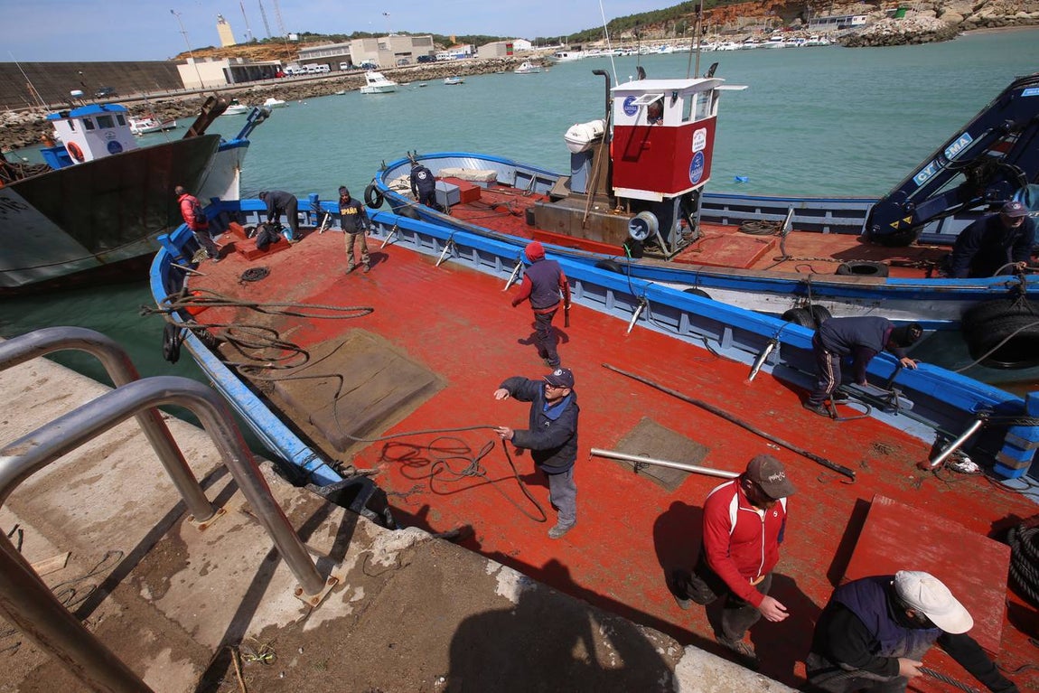 FOTOS: Preparativos en la almadraba de Conil