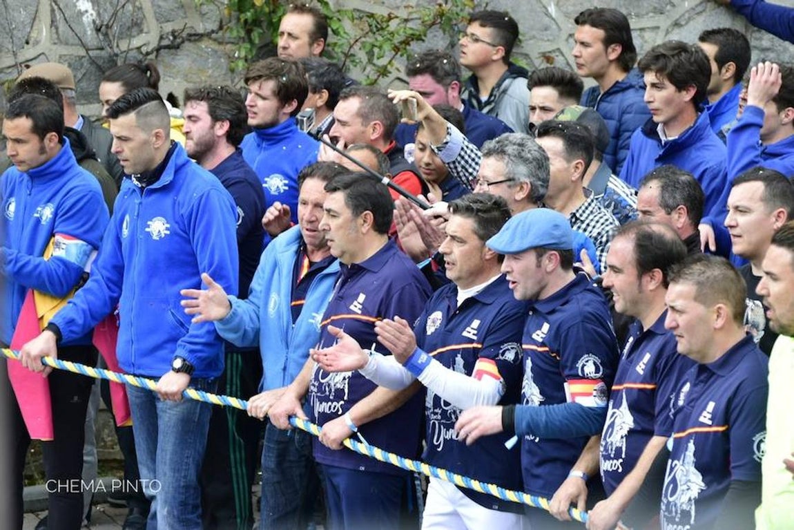 El toro «enmaromado», en imágenes