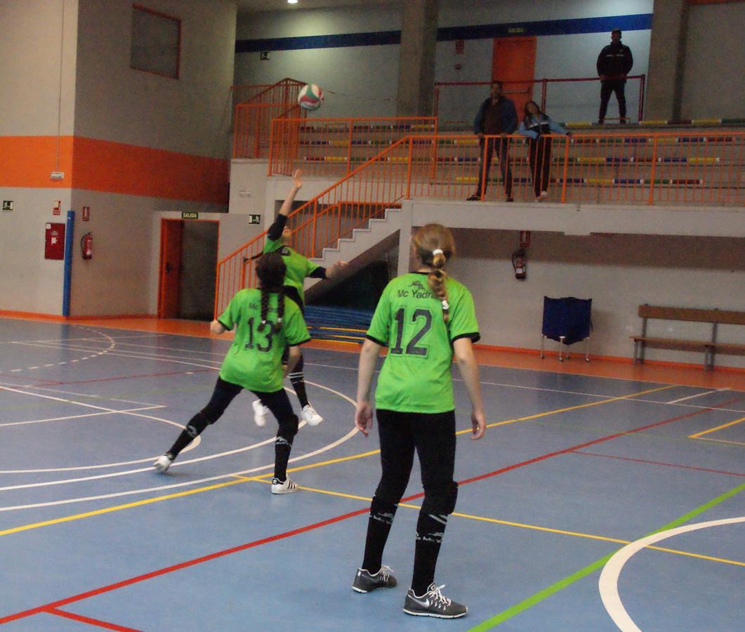 Las mejores imágenes del partido de voleibol juvenil femenino entre Santo Domingo Savio y Ntra. Sra. Consolación