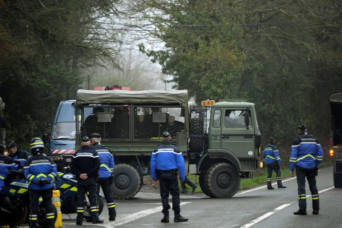 Los enfrentamientos entre Policía y manifestantes en Nantes, en imágenes. 