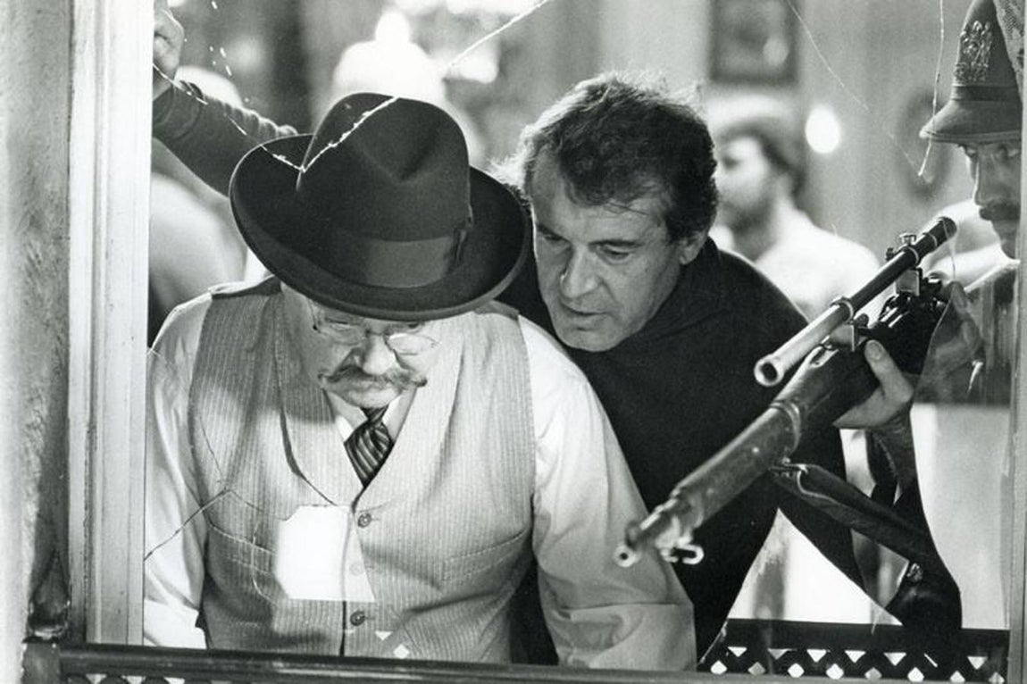 En el rodaje de «Ragtime». 