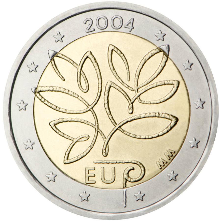 Finlandia (2004): este país rindió homenaje a los nuevos países de la Unión Europea acuñando una moneda conmemorativa, que en la actualidad ha alcanzado los 70 euros.. 