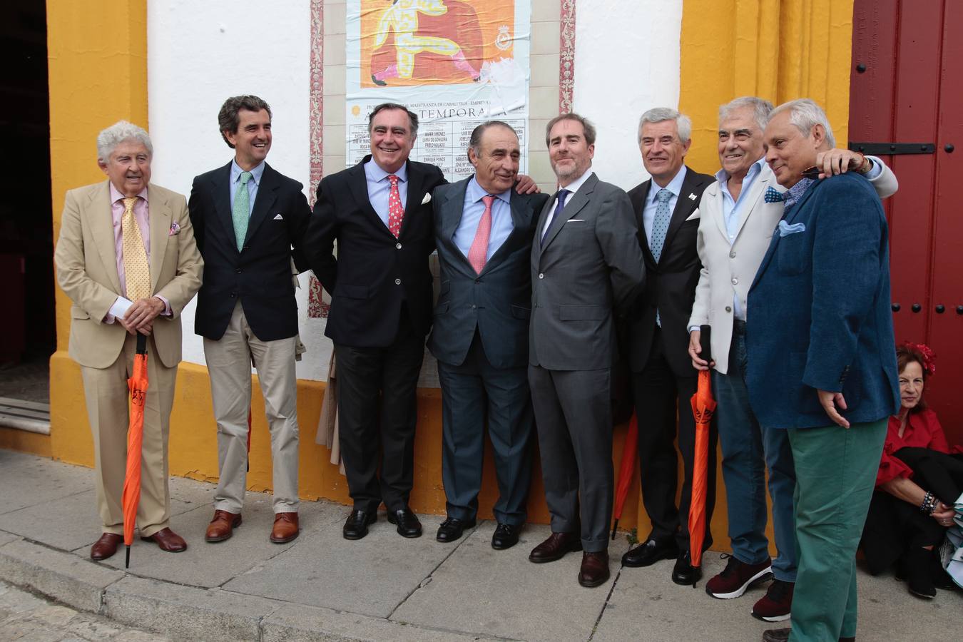 Manolo González, Rafael Molina, Ramón Esteve, Ricardo Gallardo, Héctor Grisi, Ángel Rivera, Bonifacio Movellán y Julián Lamadrid
