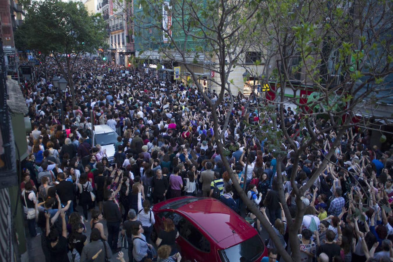 Manifestación contra la sentencia a «La Manada» en Madrid.. 