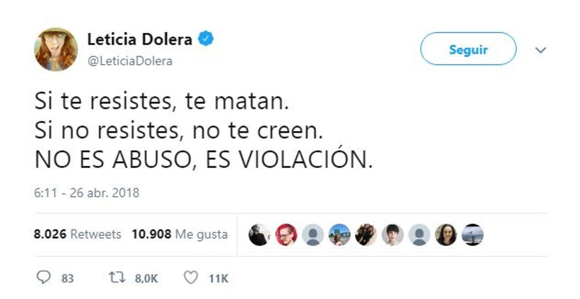 Leticia Dolera. La actriz y directora de cine hace una reflexión sobre el devenir del papel de lamujer en esta sociedad
