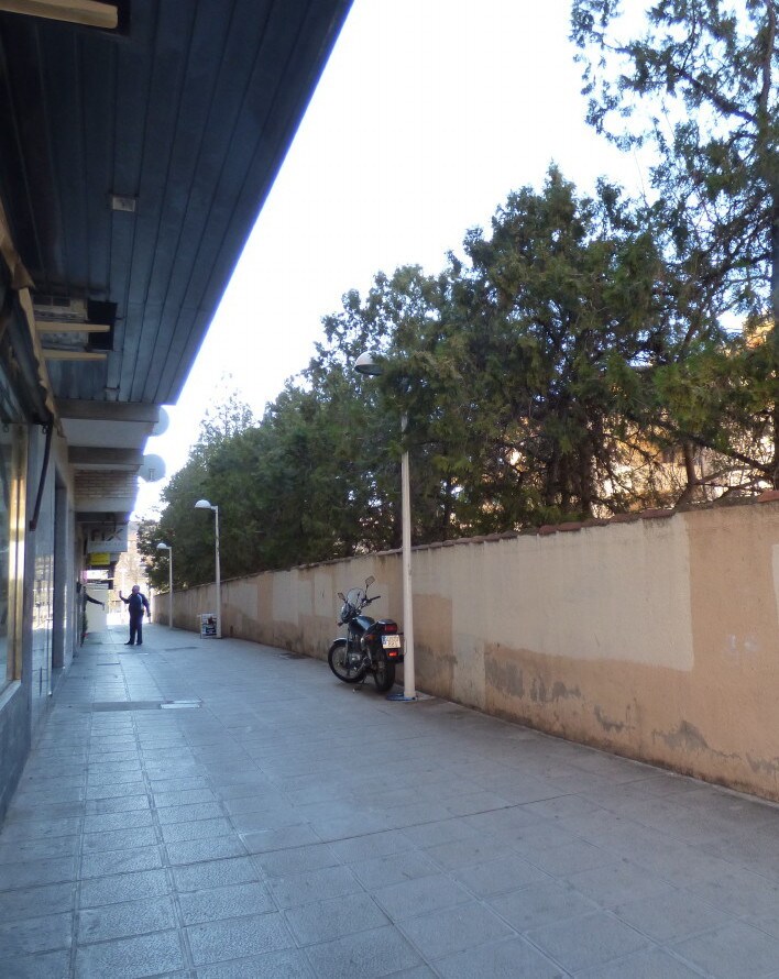 Límite del antiguo fondo «este» del Estado de Palomarejos, hoy calle de Burdeos. Foto Rafael del Cerro. 