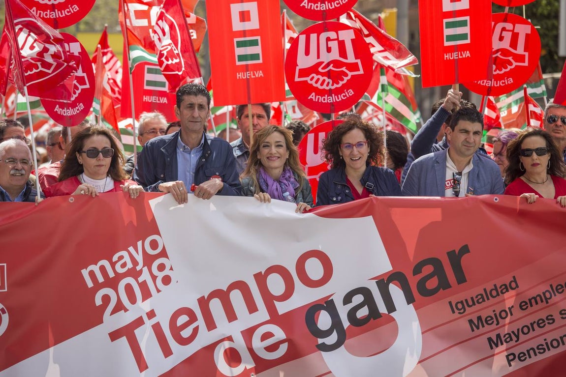 La manifestación central de Huelva, en imágenes