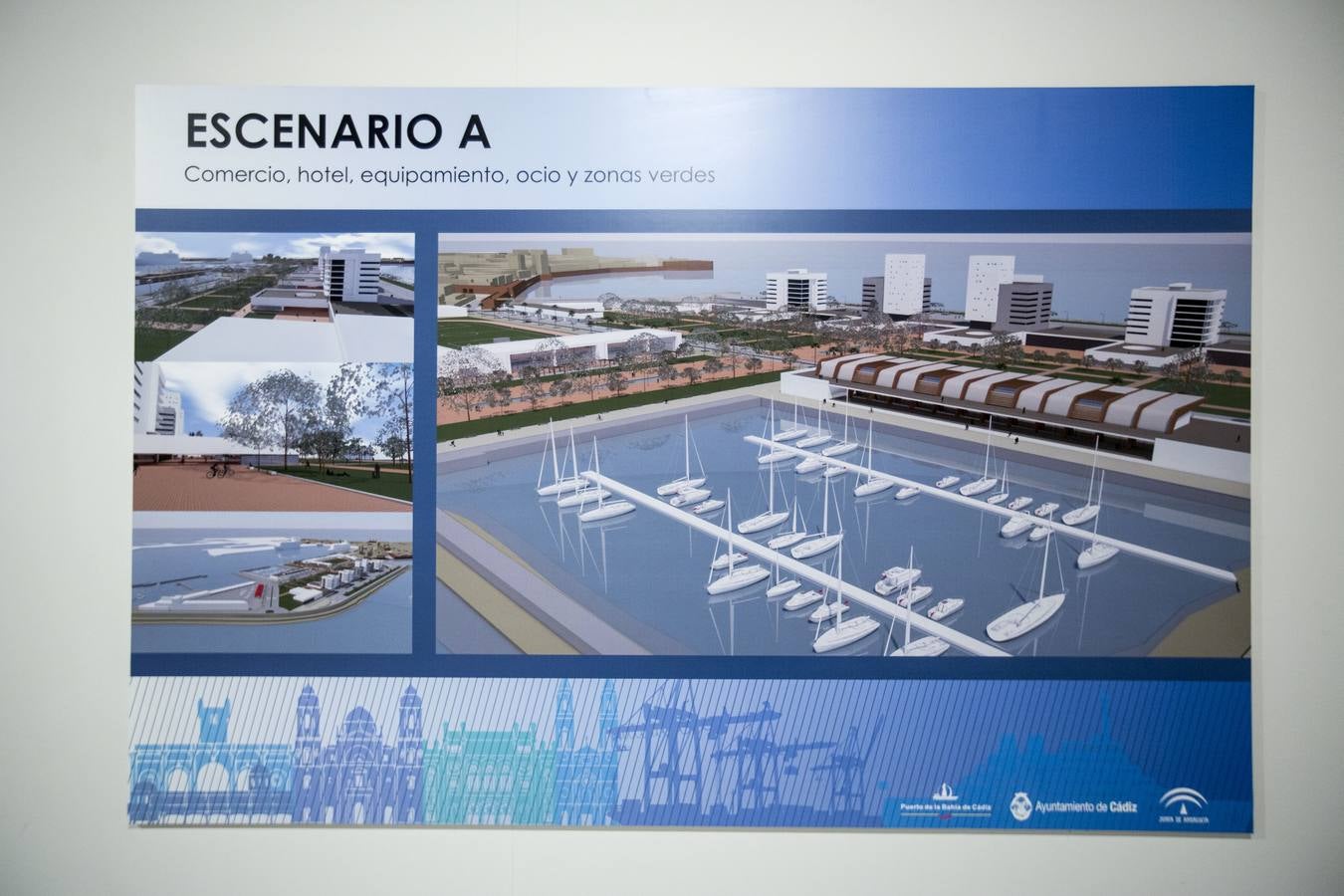 Exposición sobre la integración del muelle en la ciudad