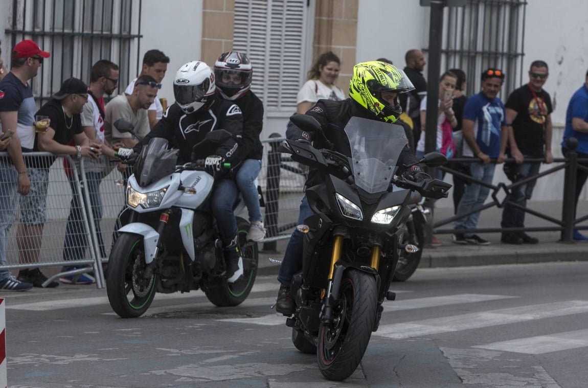 Ambiente de la motorada en El Puerto de Santa María