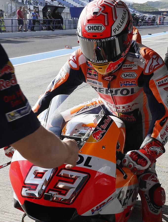 Las imágenes de los primeros entrenamientos en Jerez