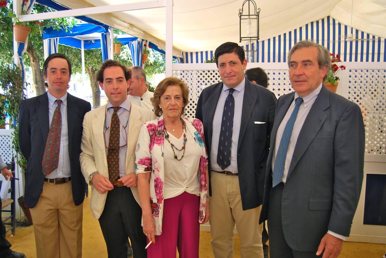 Juan Pedro Domecq, Álvaro López de Carrizosa, María Luisa López de Carrizosa, Ignacio López de Carrizosa y Jaime Pemán