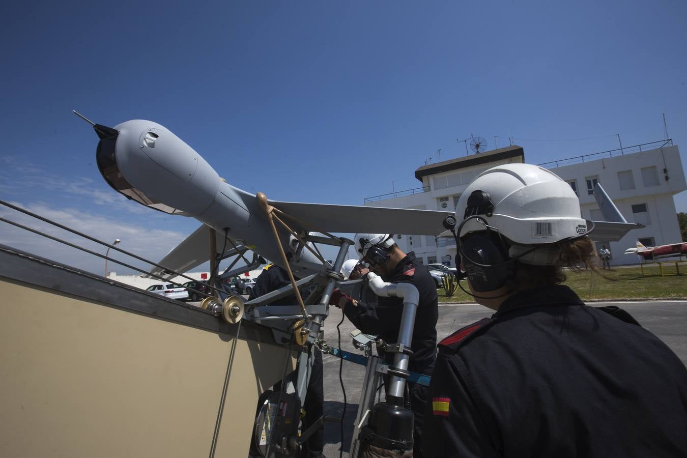 Demostración del sistema &#039;Scan Eagle&#039; de la Armada Española