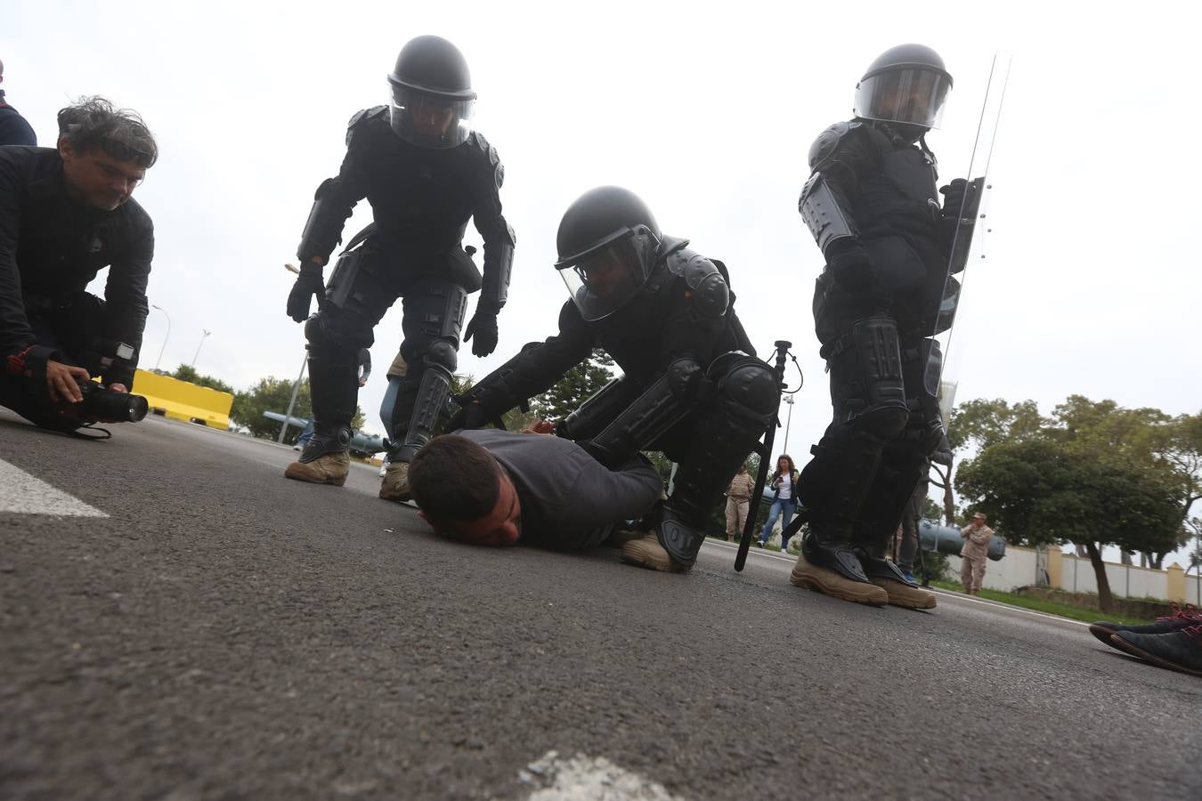 FOTOS: Ejercicio de la Fuerza de Protección de Infantería de Marina en La Carraca