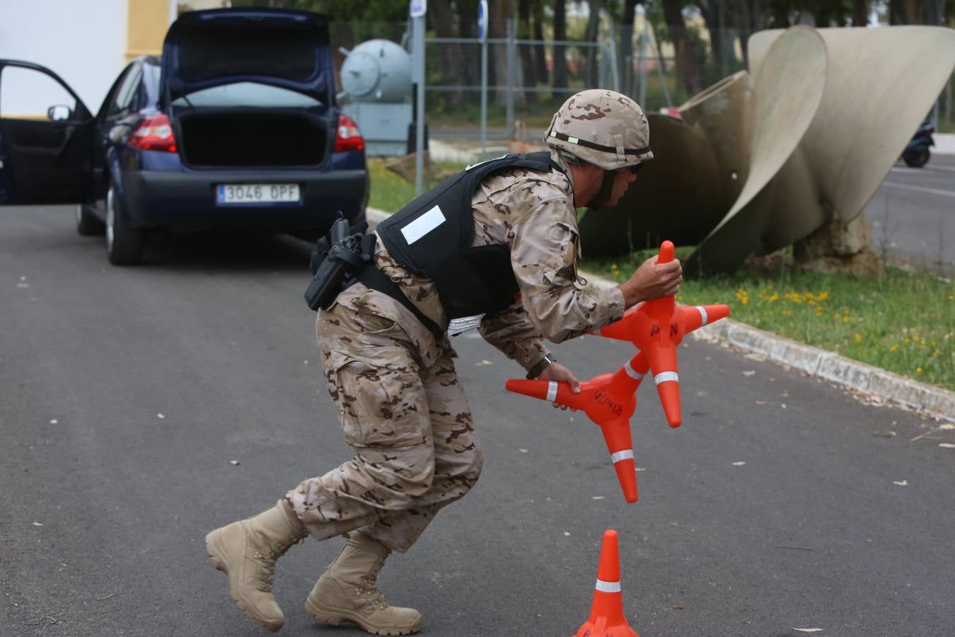 FOTOS: Ejercicio de la Fuerza de Protección de Infantería de Marina en La Carraca