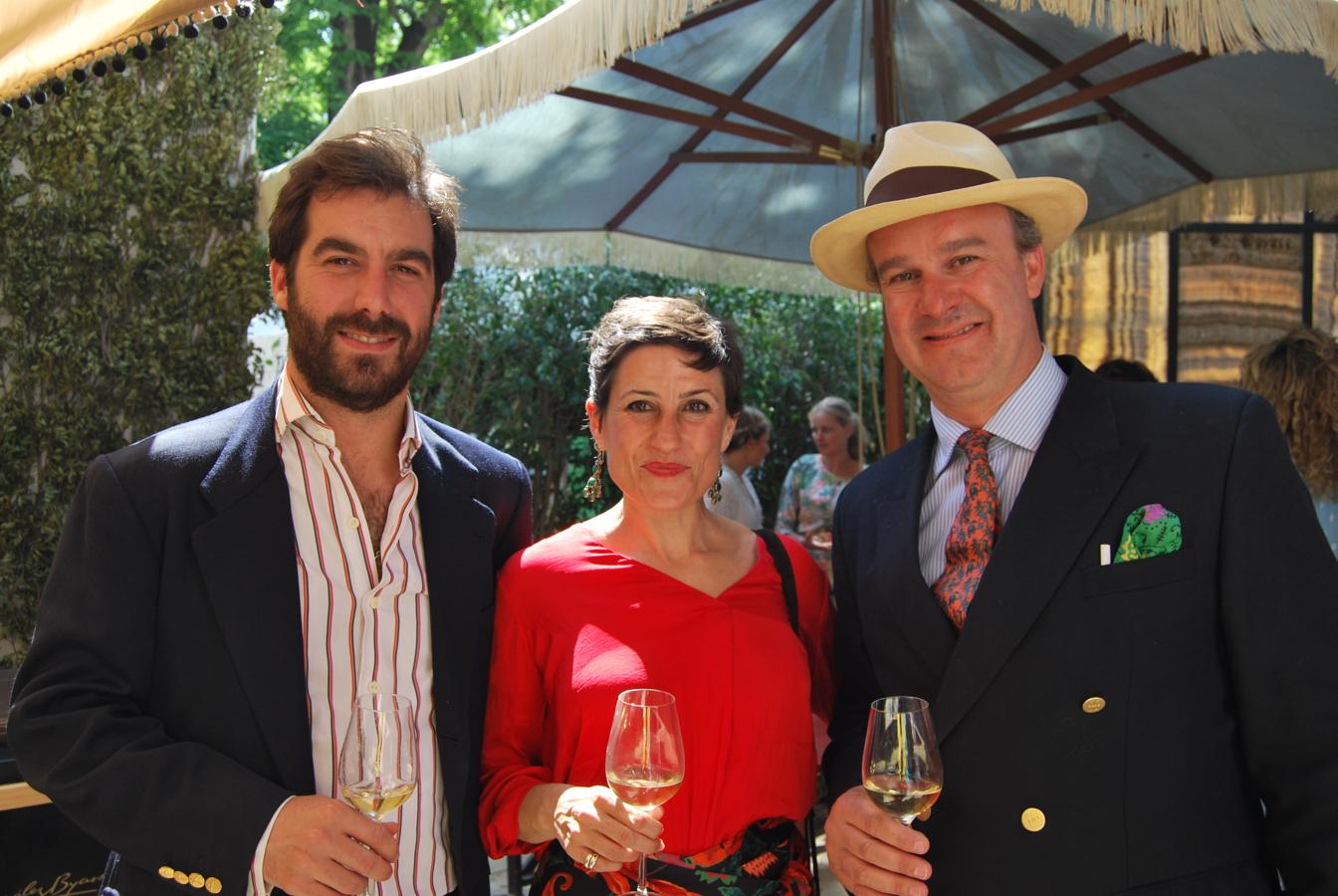 Carlos del Río, Inés Domecq y Peter Dauthieu