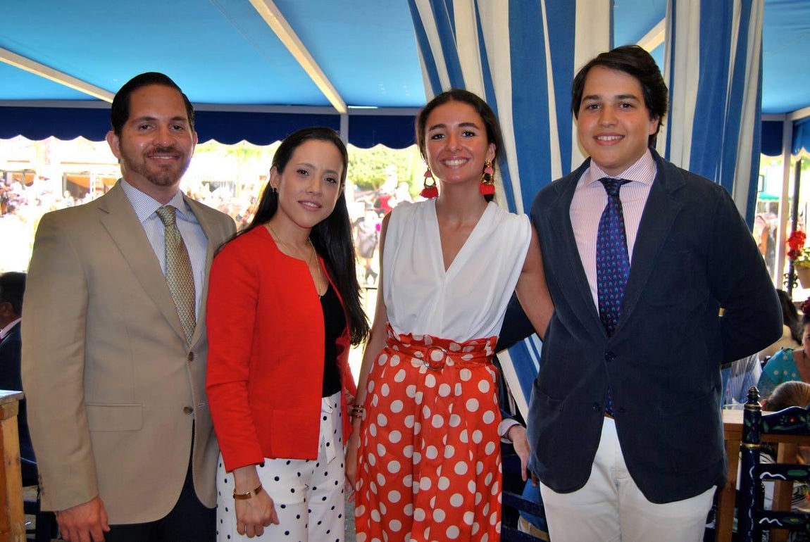 Gabriel González, Darelis Contreras, Mamen Ugarte y Joaquín Galindo