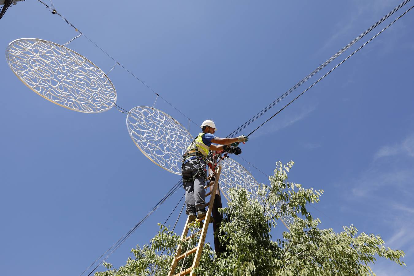 Preparativos de la Feria de Mayo de Córdoba de 2018, en imágenes